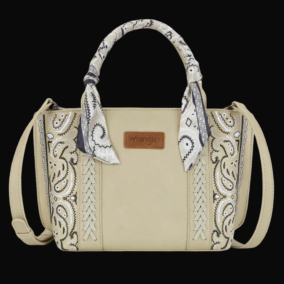 Wrangler Braided Paisley Bandana Tote Bag