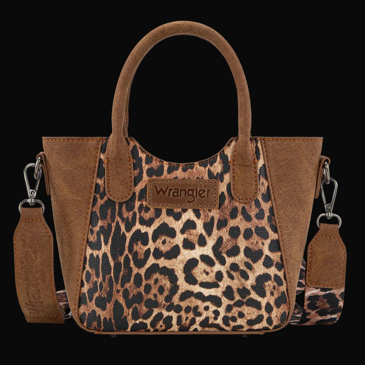 Wrangler Leopard Print Small Tote/Crossbody