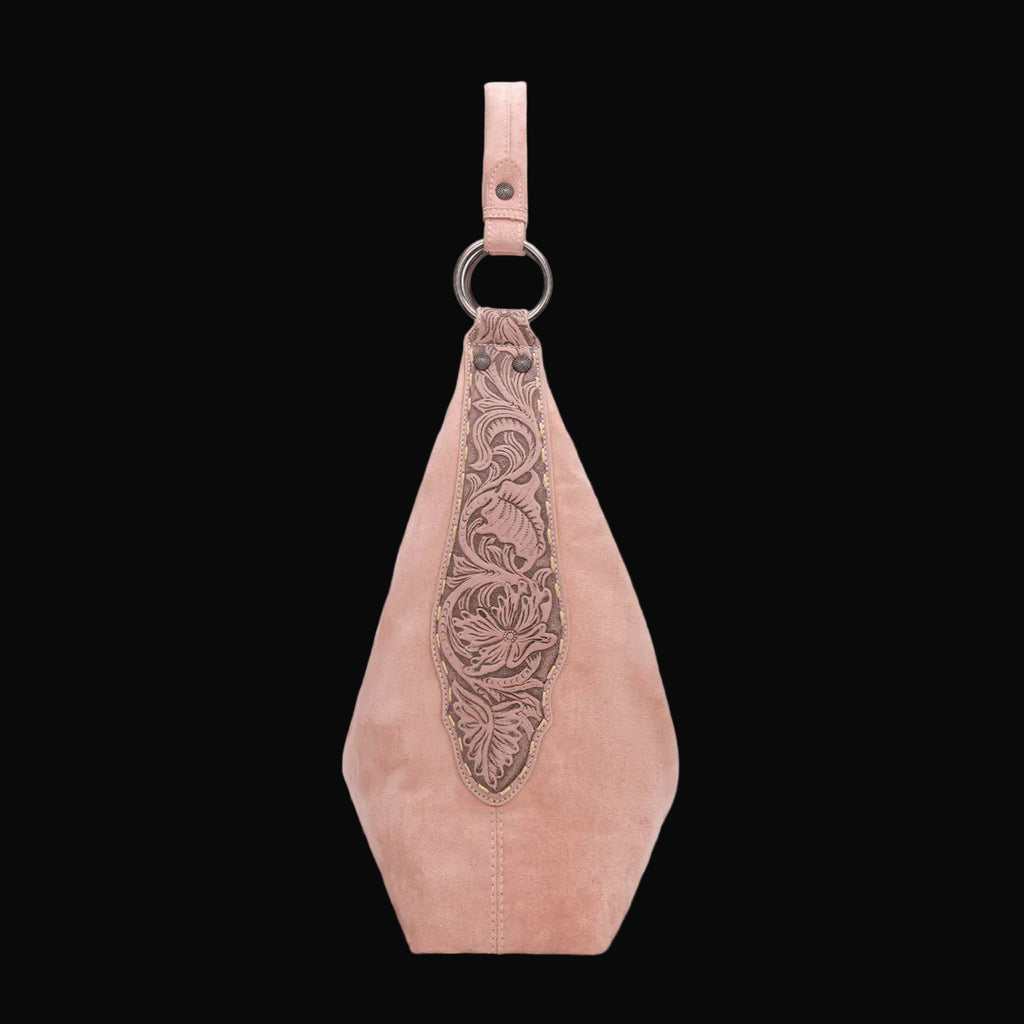 Wrangler Floral Tooled Hobo Bag with Pouch