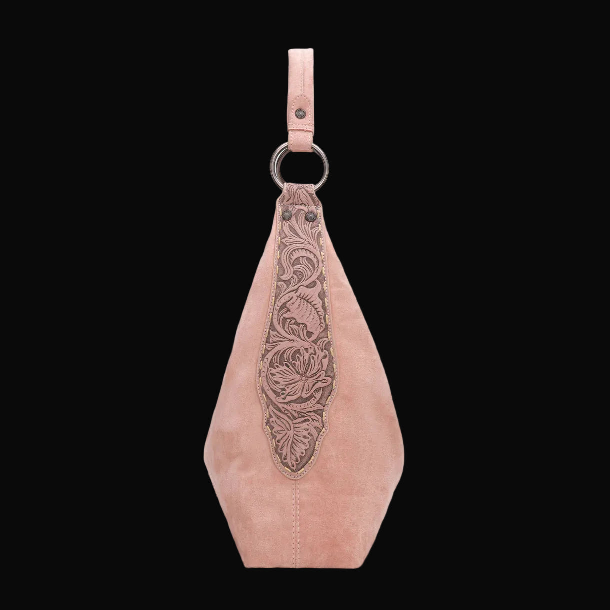 Wrangler Floral Tooled Hobo Bag with Pouch