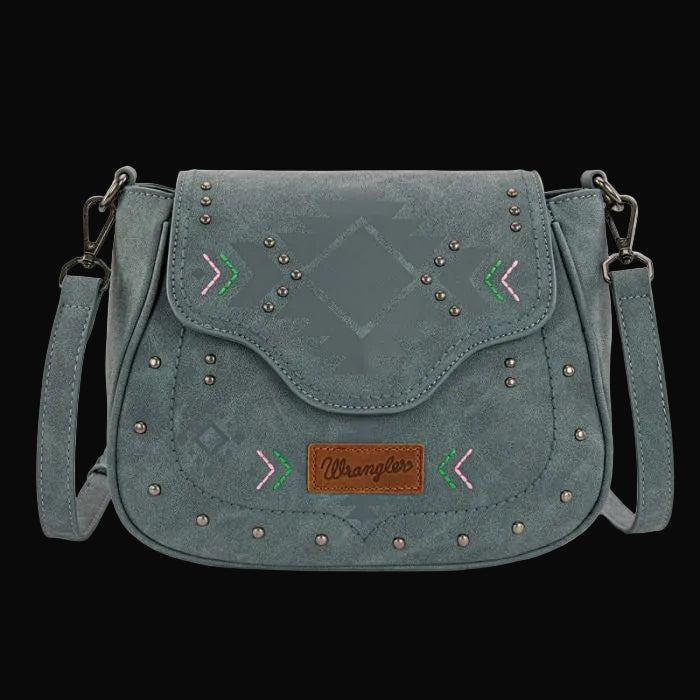 Wrangler Aztec Saddle Crossbody Bag
