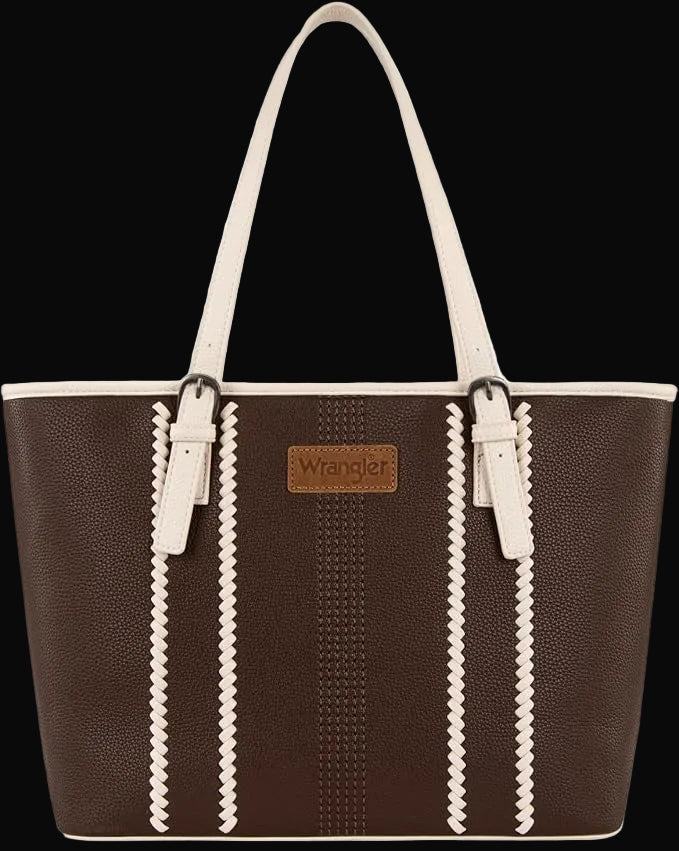 Wrangler Braided Tote Shoulder Bag and Wallet