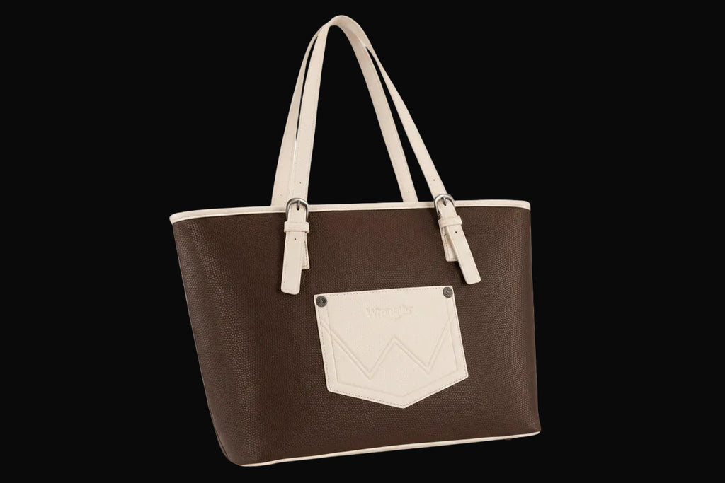 Wrangler Braided Tote Shoulder Bag and Wallet