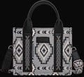 Wrangler Aztec Print Braided Detail Tote Bag