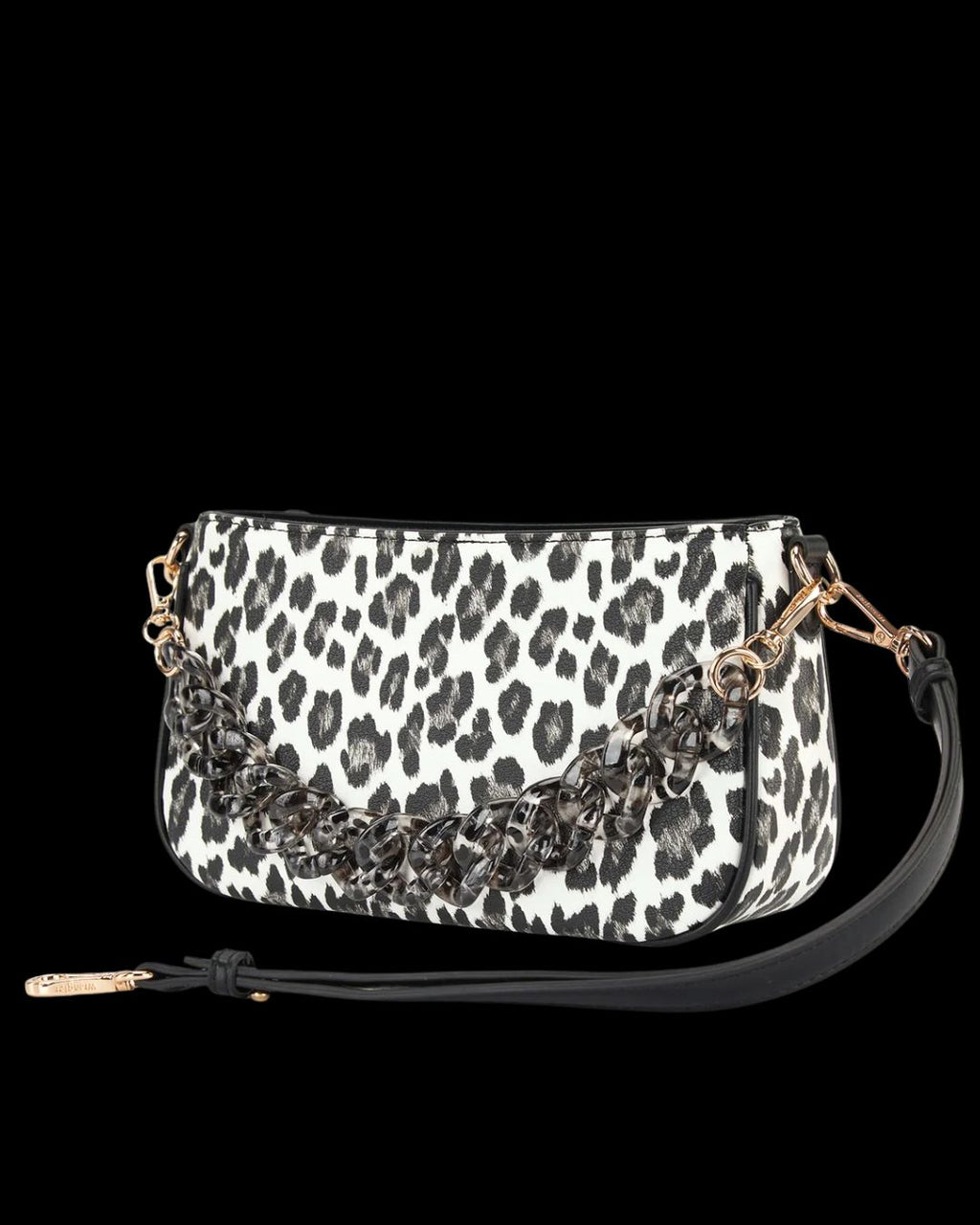 Wrangler Western Leopard Print Shoulder Bag with Chain Detail