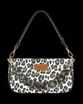 Wrangler Western Leopard Print Shoulder Bag with Chain Detail