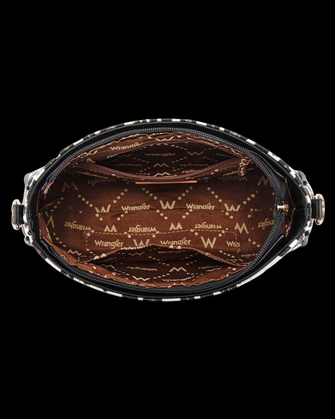 Wrangler Western Leopard Print Shoulder Bag with Chain Detail