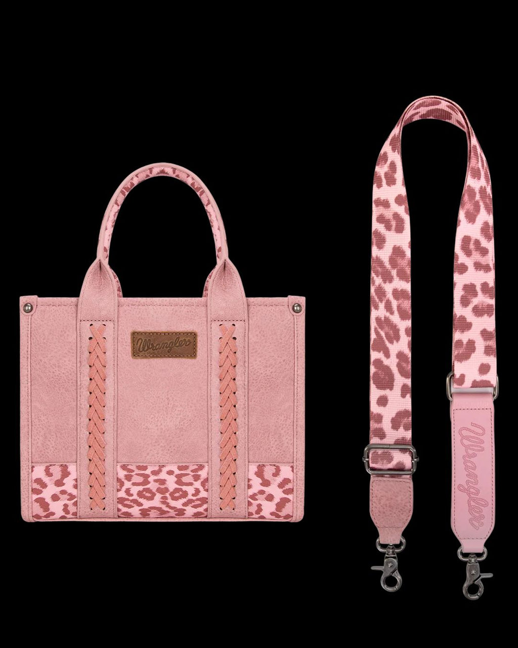 Wrangler Leopard Print Carry Tote/Crossbody