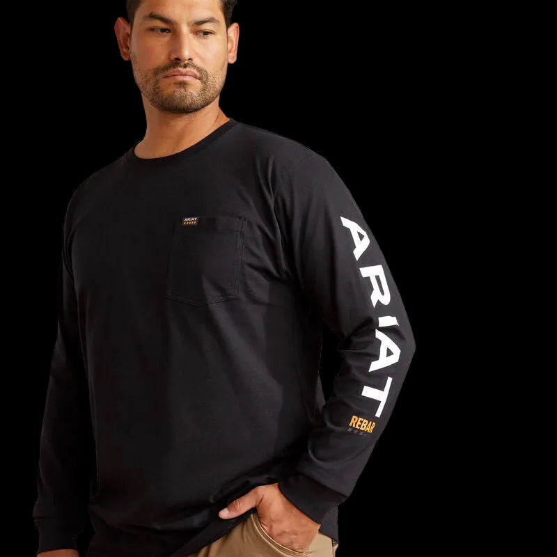 Ariat Men's Rebar Cotton Strong Standard Logo Pocket T-Shirt