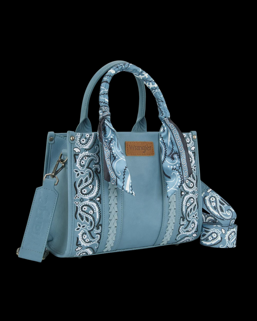 Wrangler Braided Paisley Bandana Tote Bag