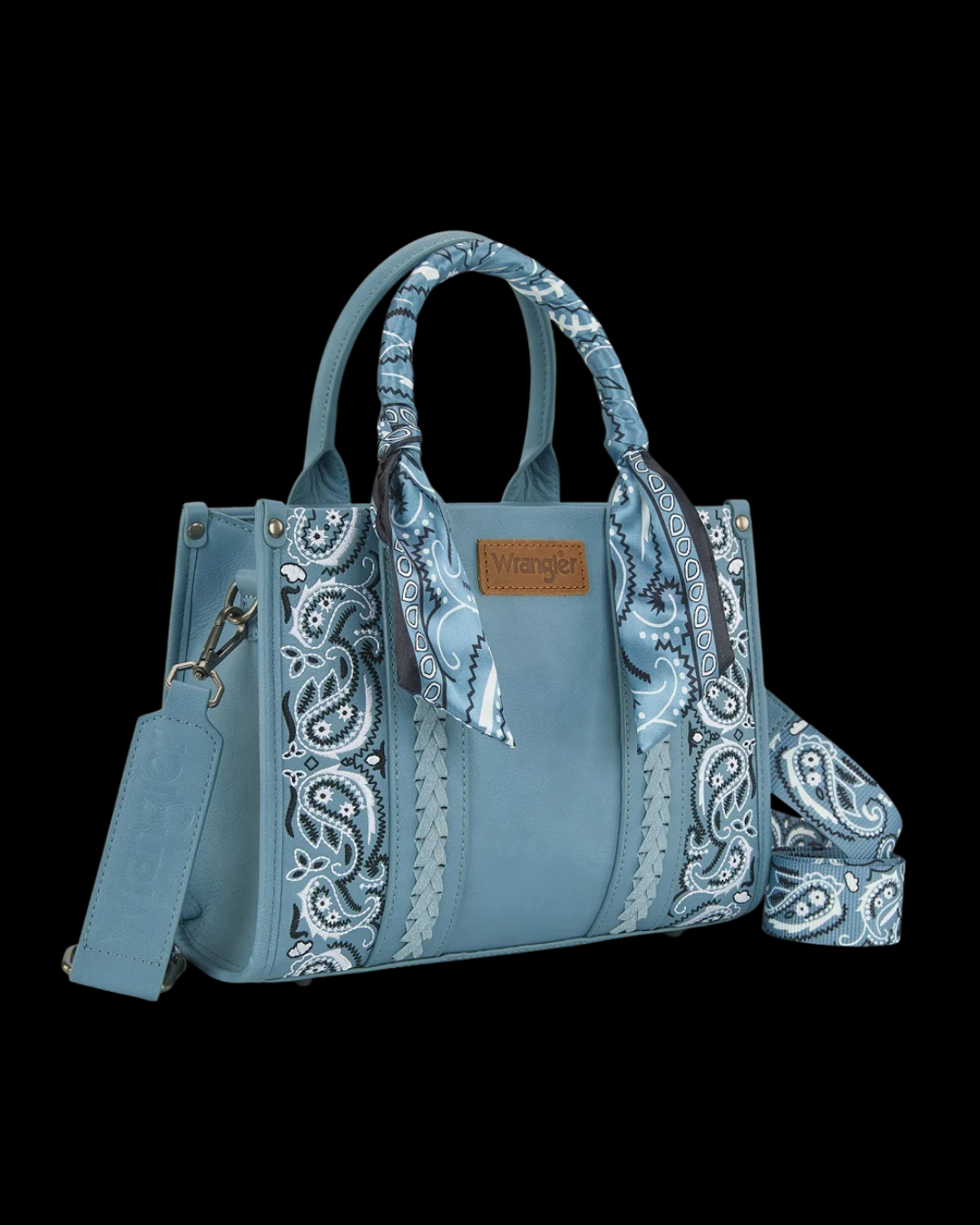 Wrangler Braided Paisley Bandana Tote Bag