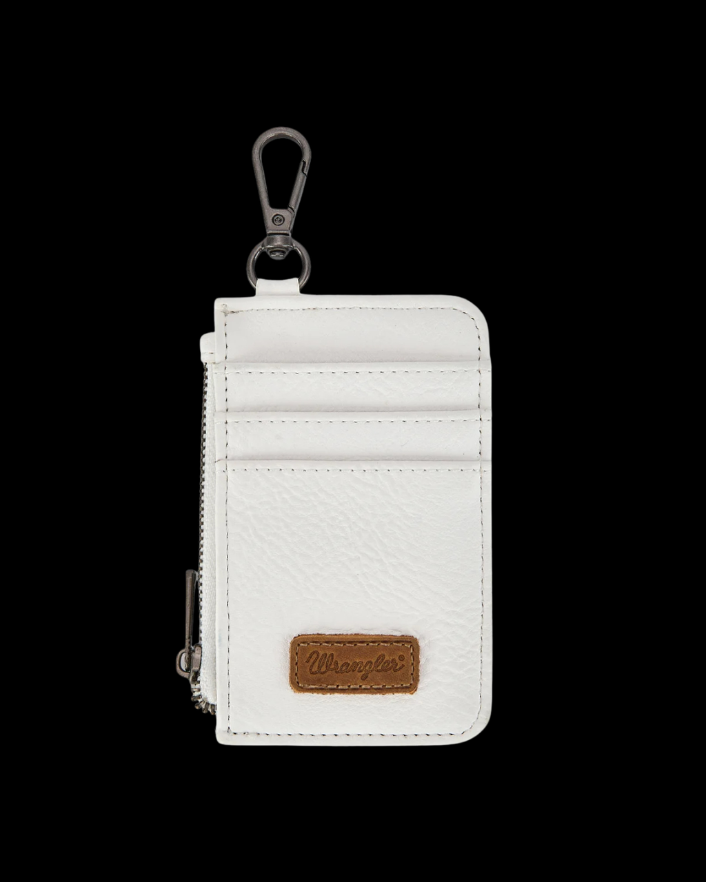 Wrangler logo "W" Embroidered Dual Pouch Wristlet