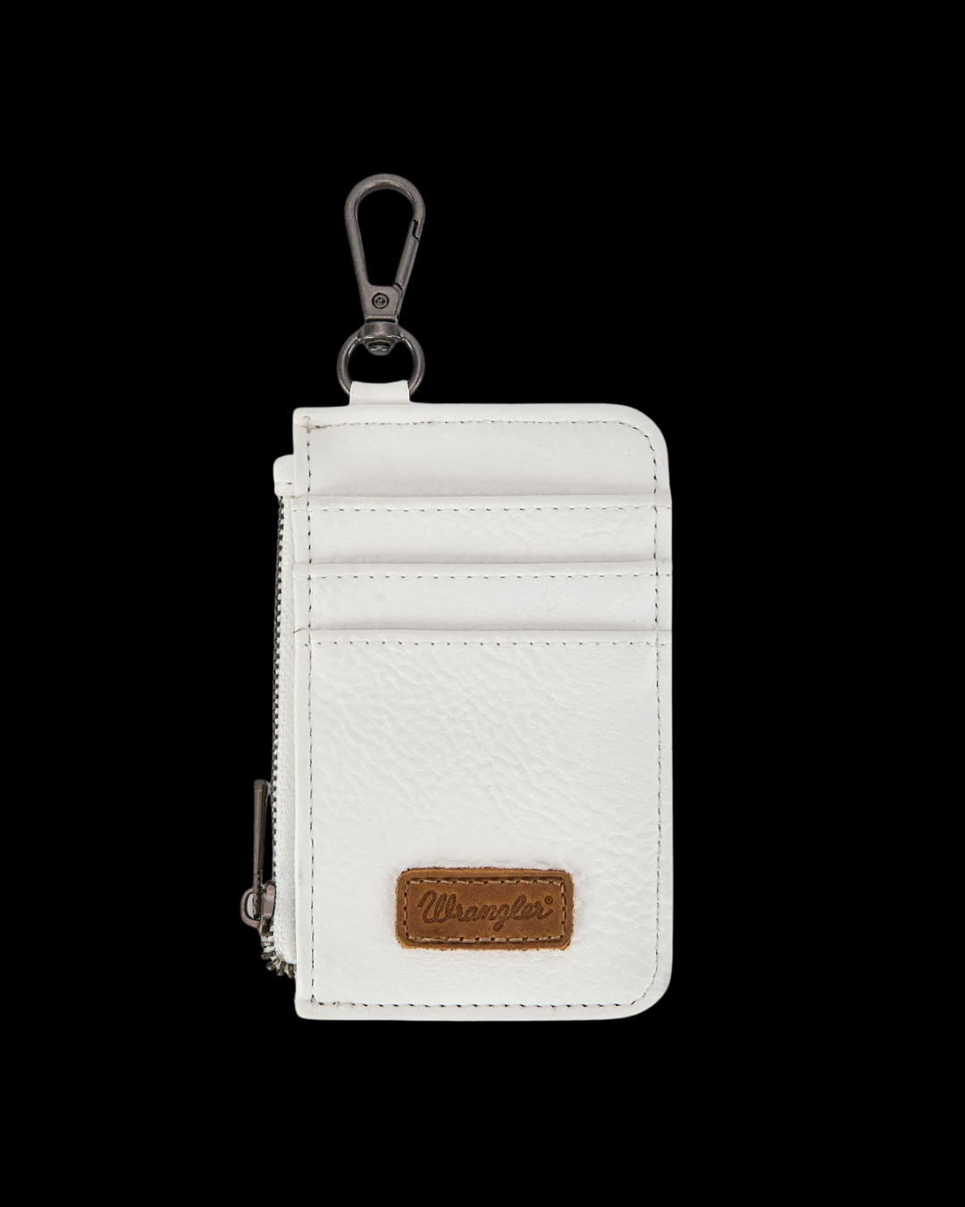 Wrangler logo "W" Embroidered Dual Pouch Wristlet
