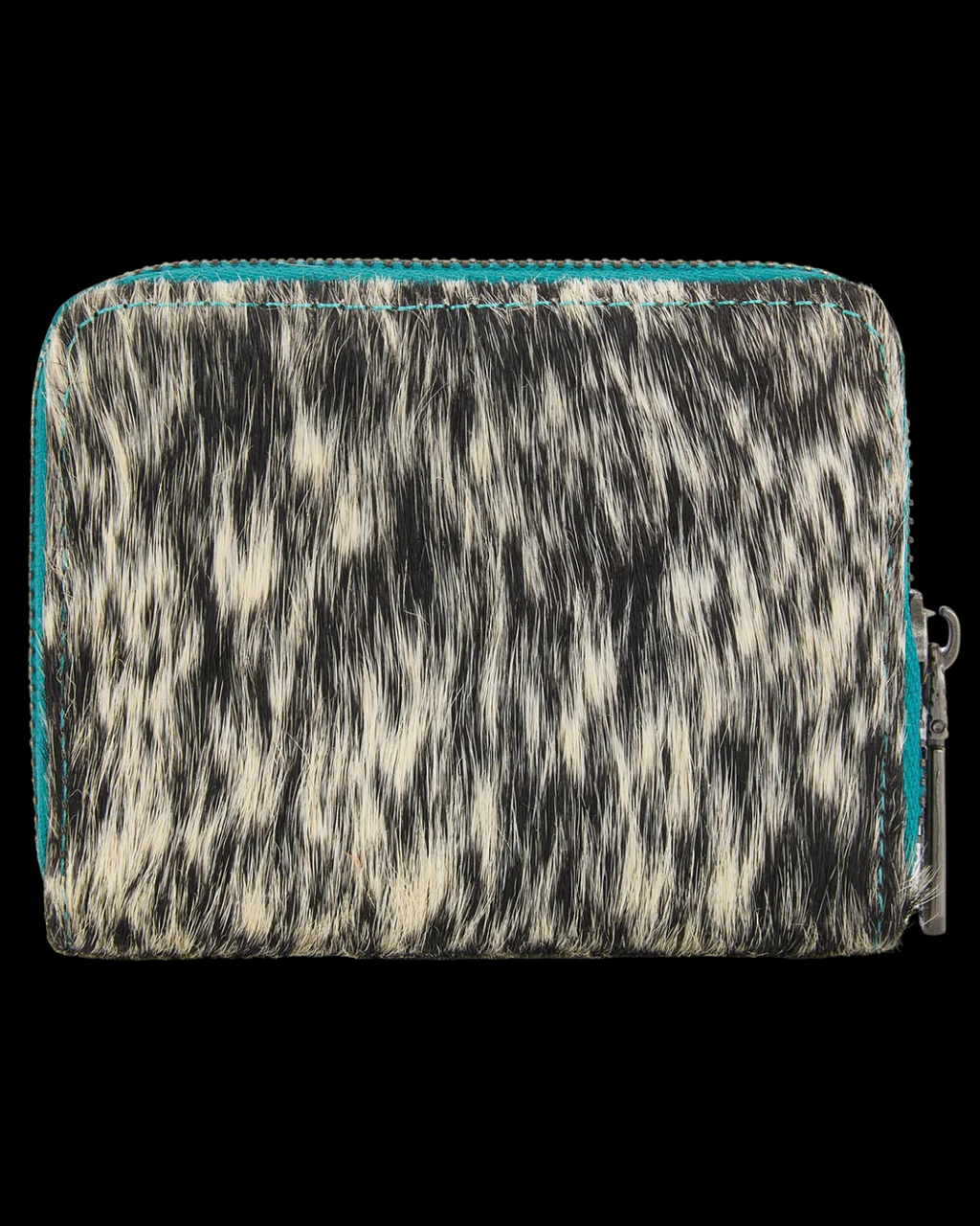 Wrangler Genuine Hair-On Cowhide Zip-Around Wallet
