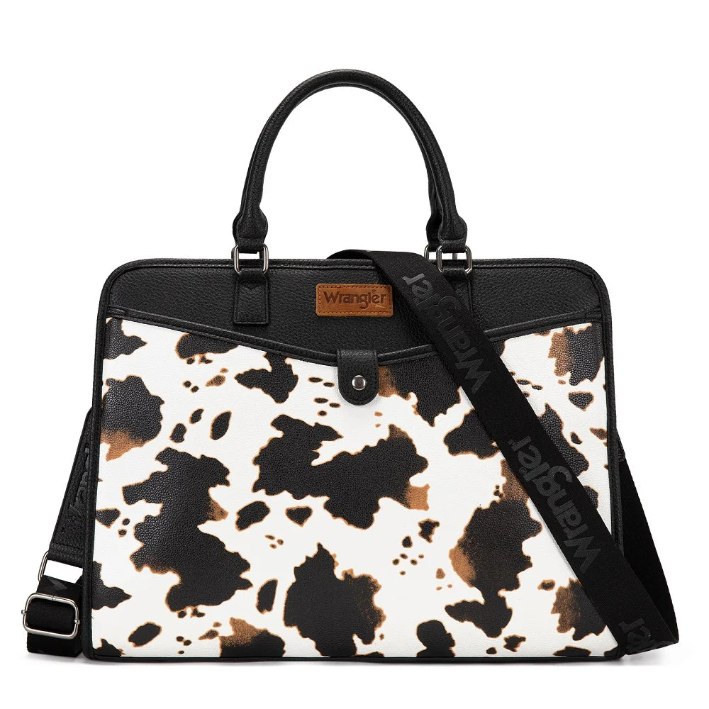 Wrangler Pebbled Faux Leather Laptop Brief Bag