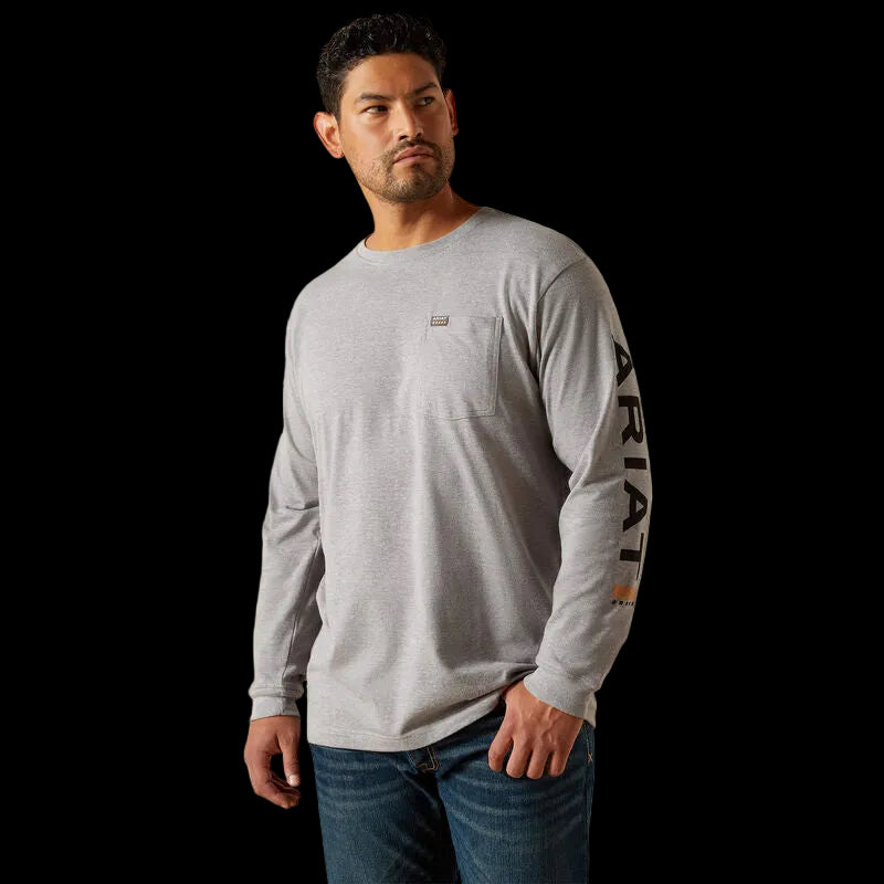Ariat Men's Rebar Cotton Strong Standard Logo Pocket T-Shirt