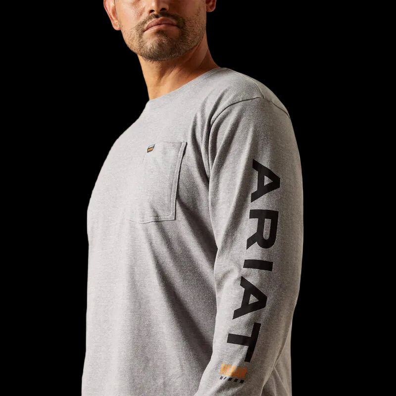 Ariat Men's Rebar Cotton Strong Standard Logo Pocket T-Shirt