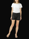 Silver Jeans Co. Womens Relaxed Boyfriend Shorts: Black