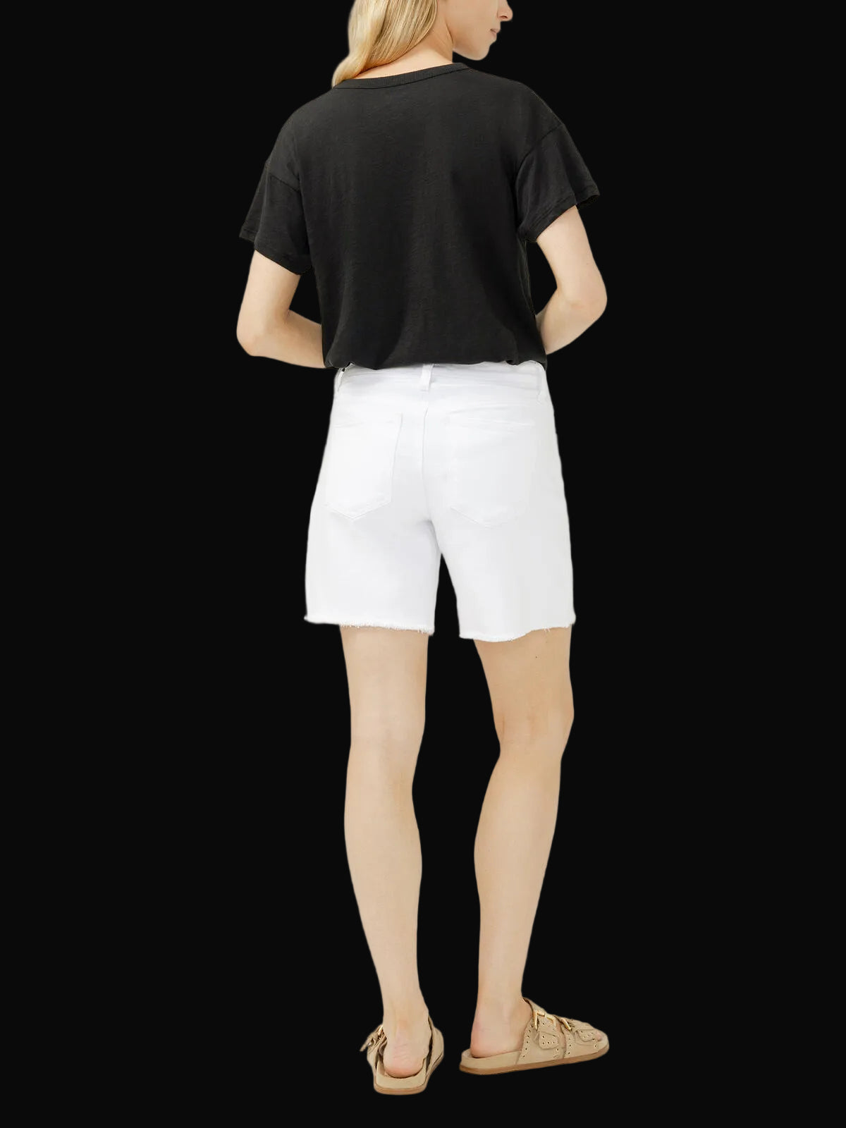 Silver Jeans Co. Womens Suki Long Shorts: White