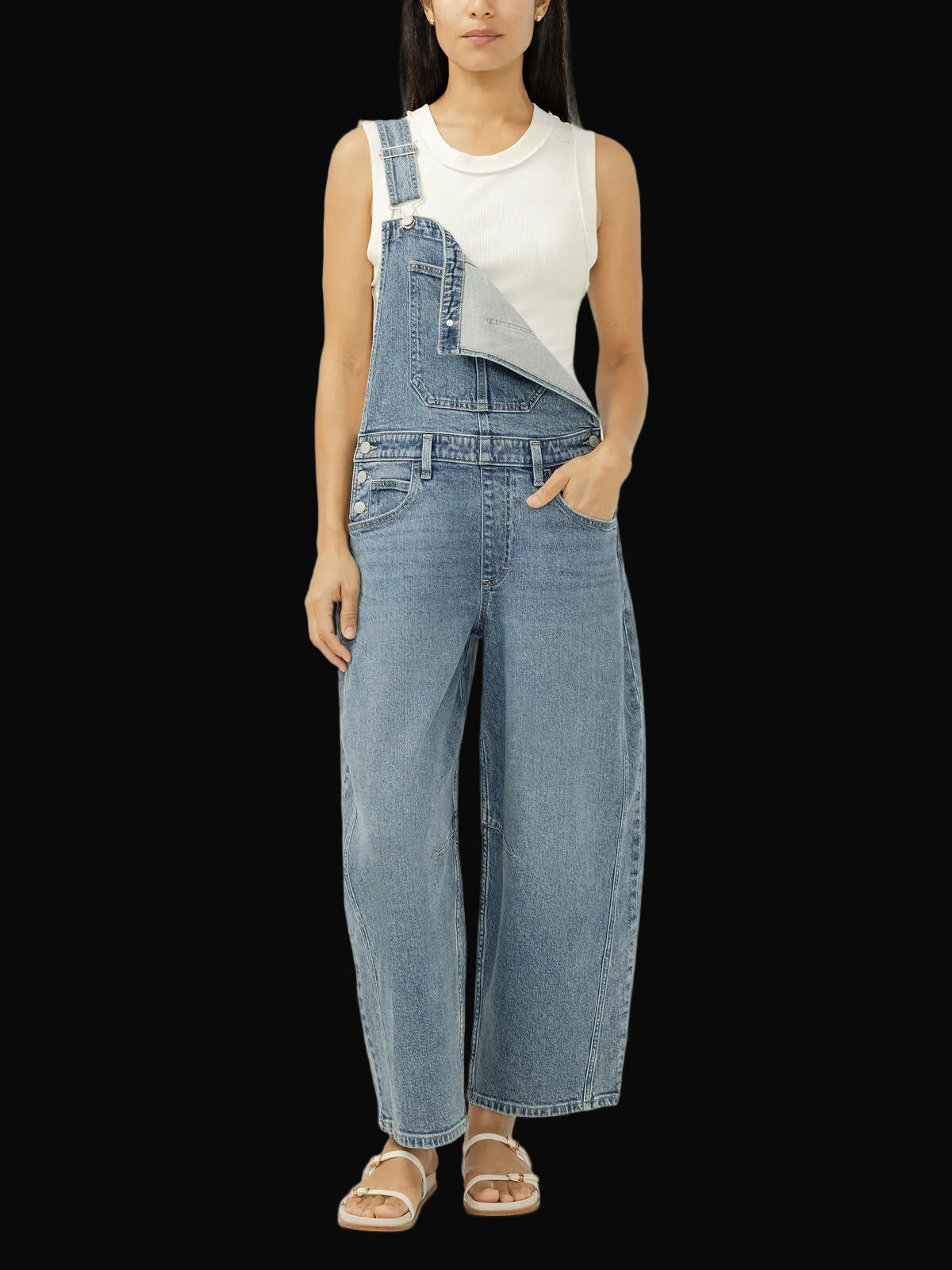Silver Jeans Co. Womens Barrel Miramar Overalls