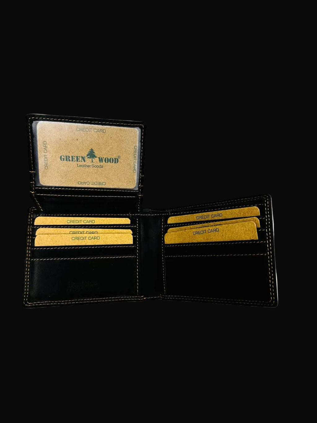 Greenwood Leather Men's Trifold RFID Wallet