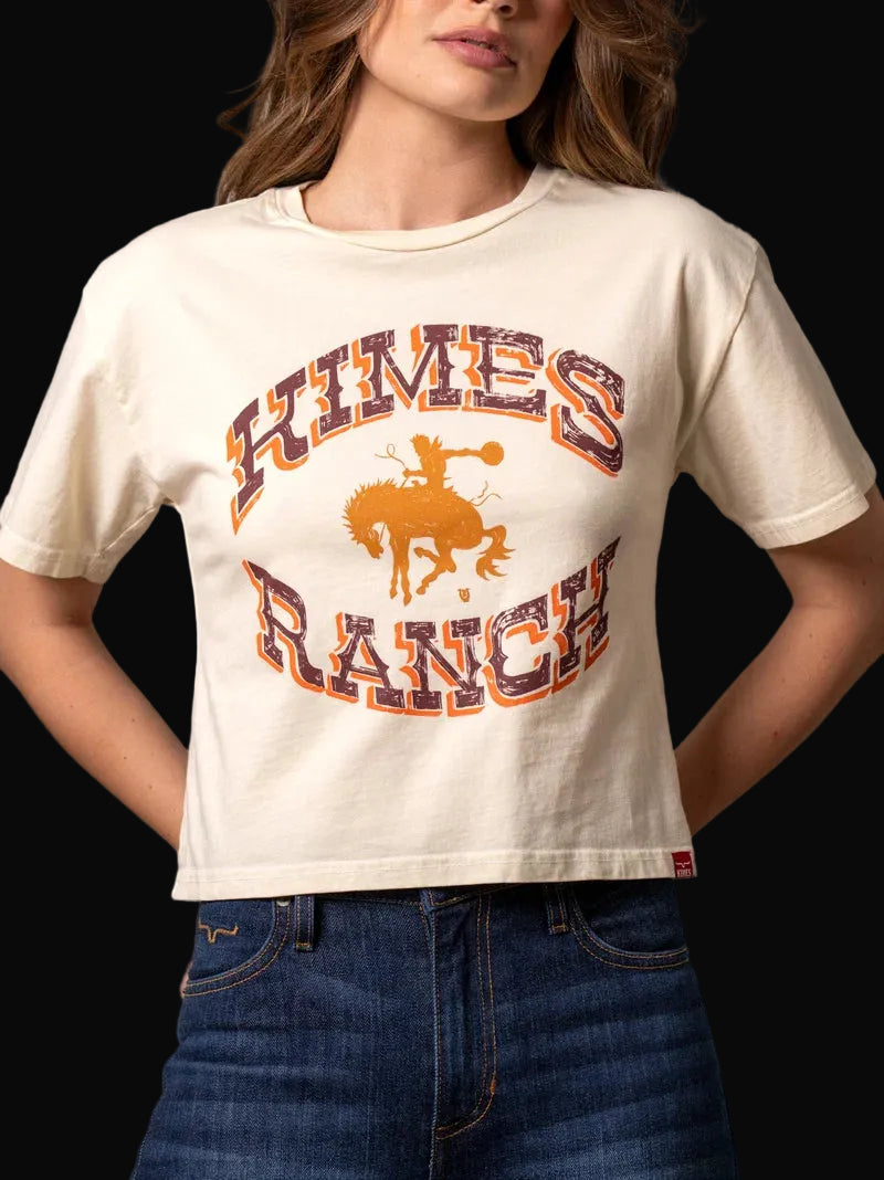 Kimes Ranch Womens Lucky B Bucking Crop T-Shirt