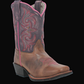 Majesty Leather Children's Boots - Sand/Purple