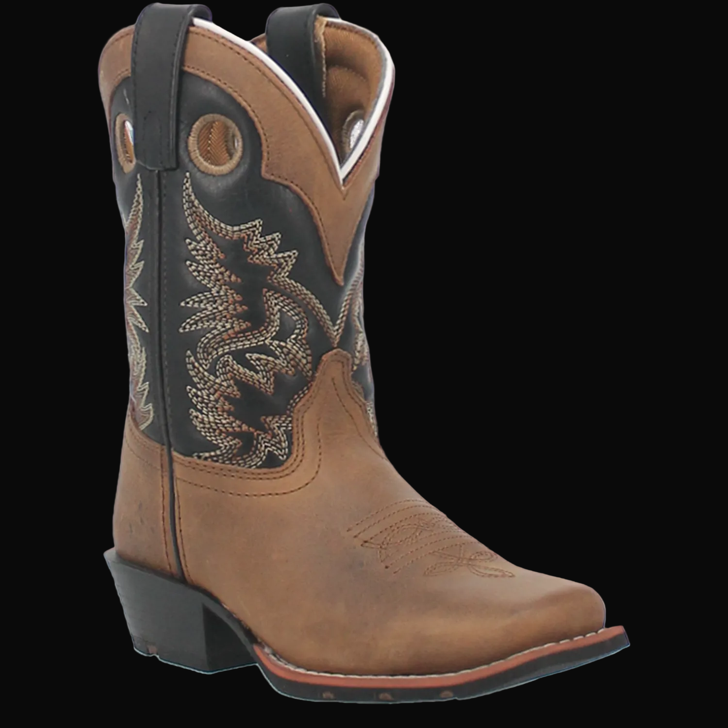 Rascal Leather Children's Boots - Agedbark/Black