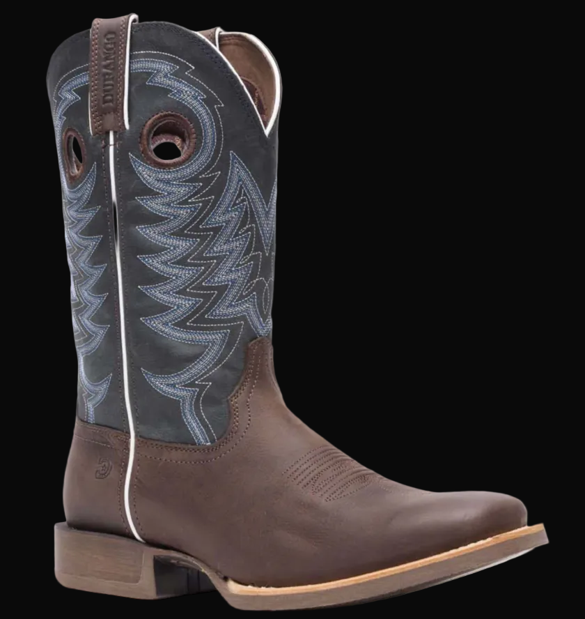 Durango MEN REBEL PRO MEN'S 12"  WESTERN BOOT Belgian Brown / Denim Blue