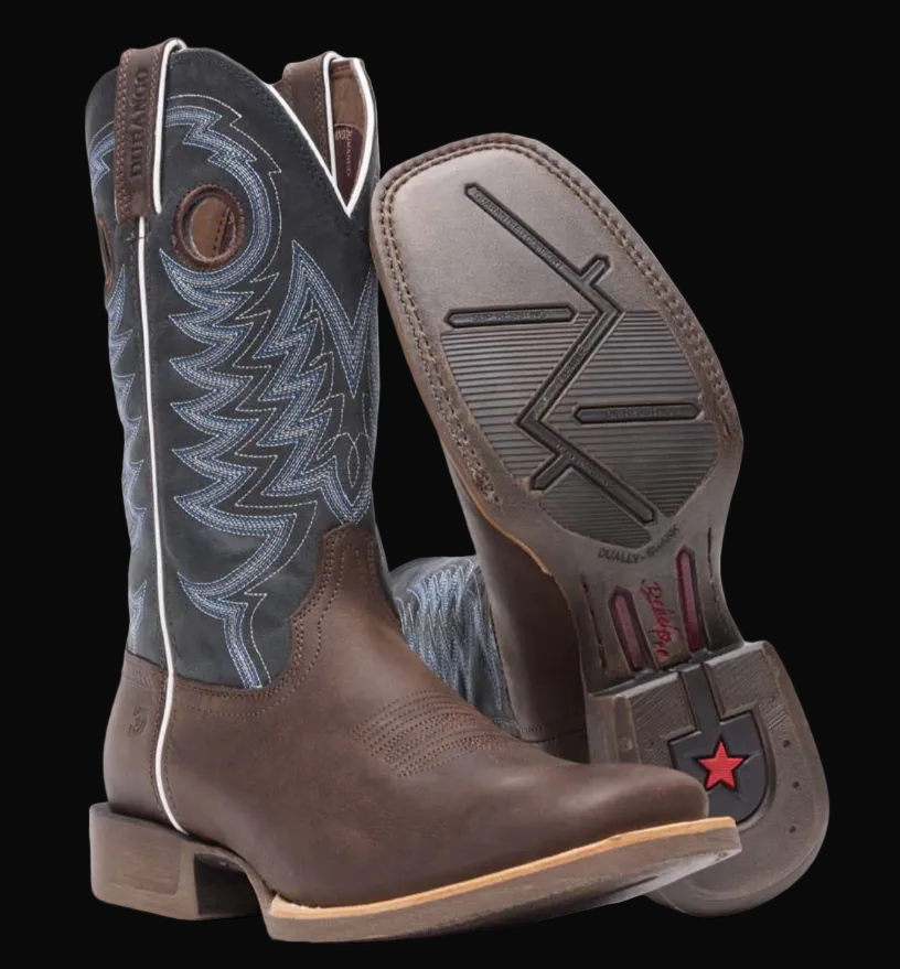 Durango MEN REBEL PRO MEN'S 12"  WESTERN BOOT Belgian Brown / Denim Blue