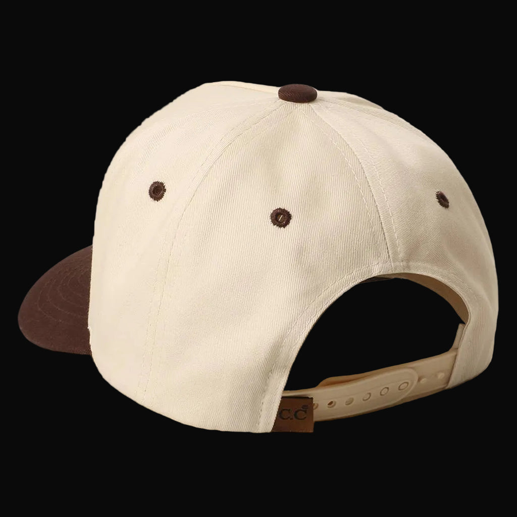 TEQUILA COWBOY CLUB 3D Embroidery Two-Tone Trucker Hat: BROWN / ONE SIZE
