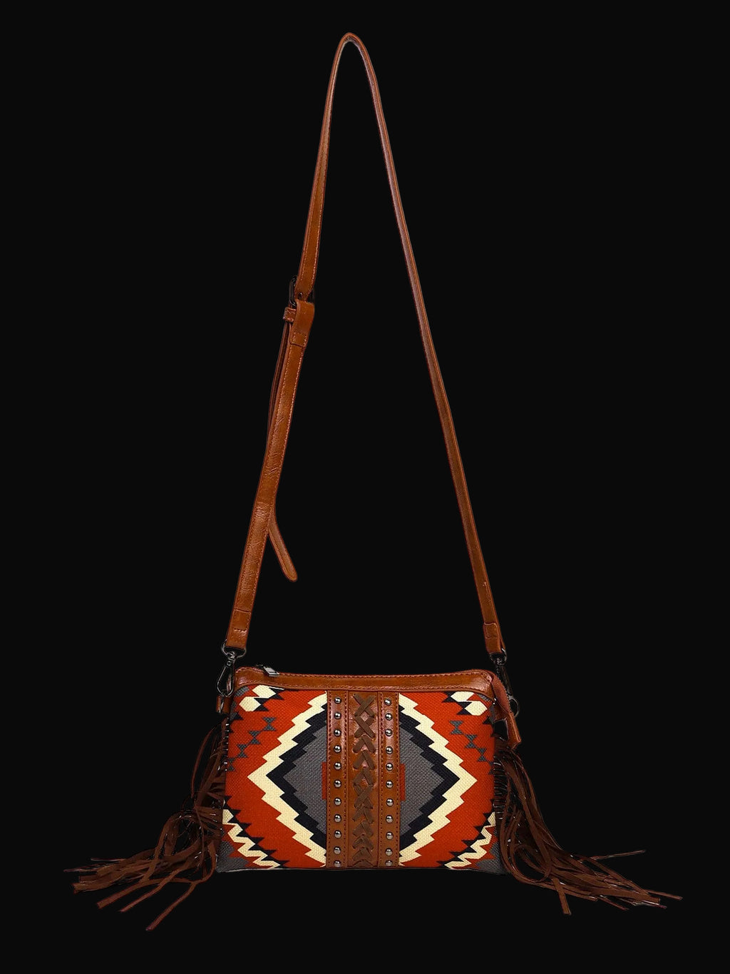 Fringe Aztec Western Crossbody Bag