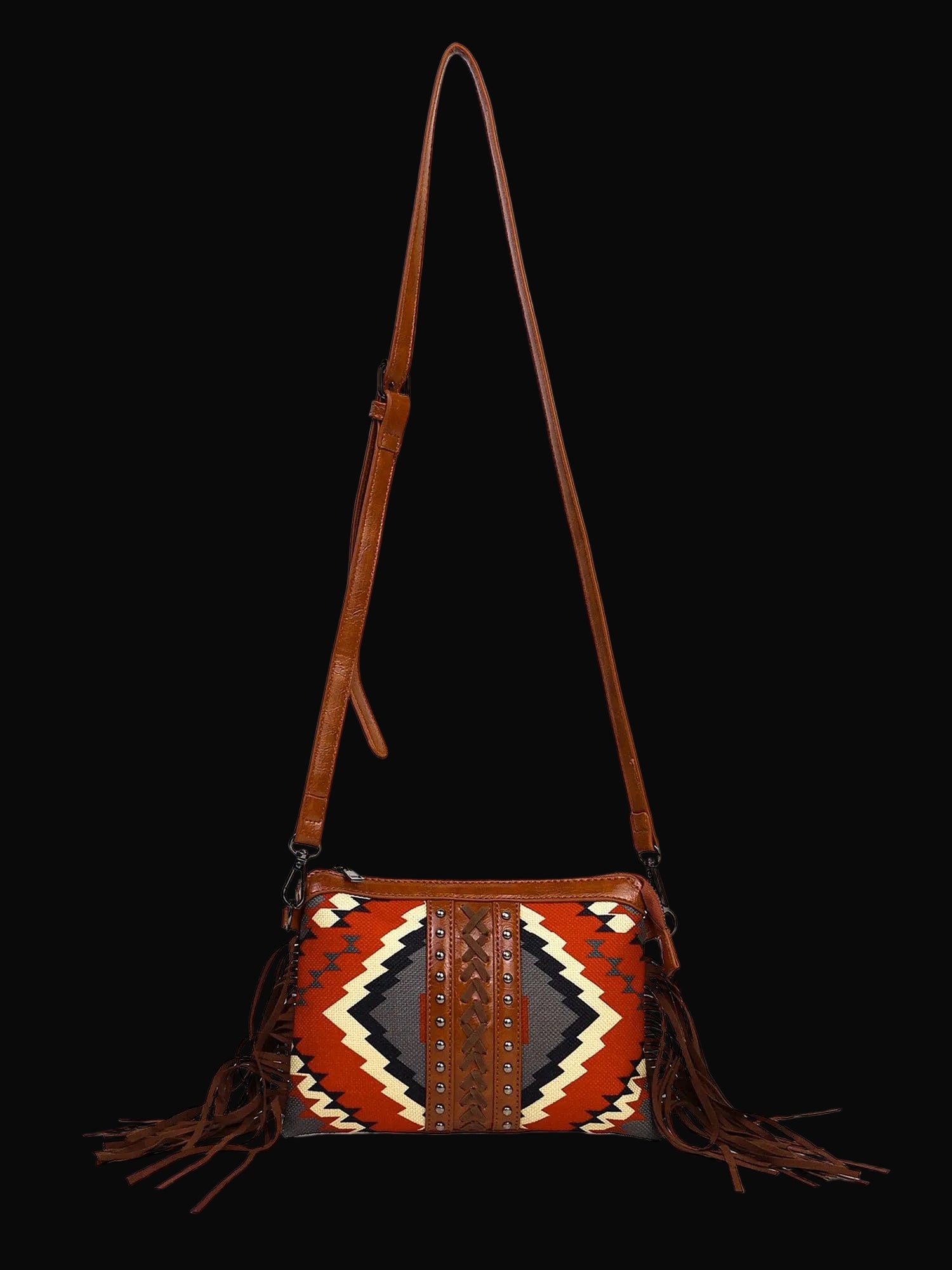 Fringe Aztec Western Crossbody Bag