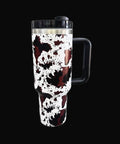 COW WESTERN STAINLESS STEEL TUMBLERS CUP 40oz: Brown