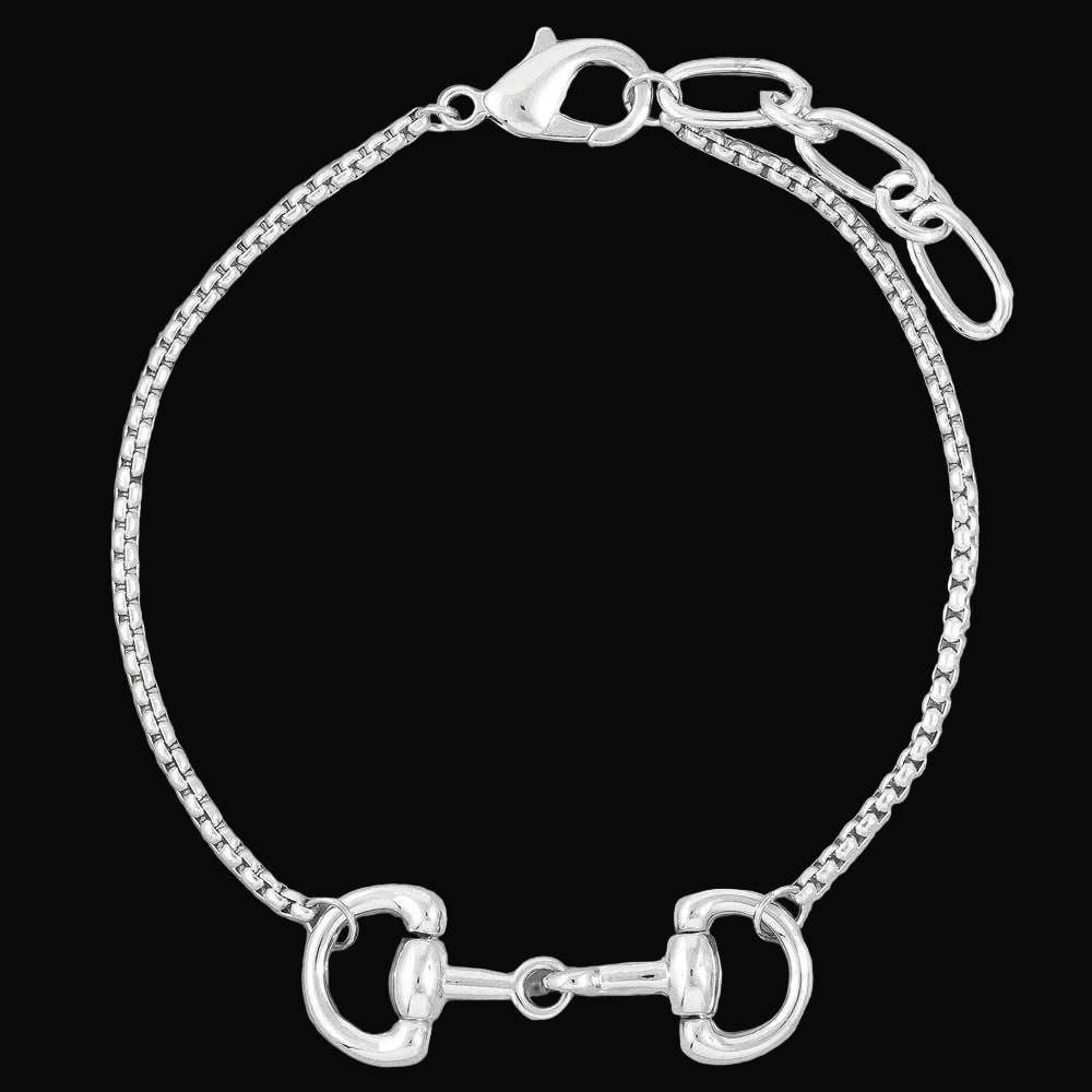 Anarchy Street Horse Bit Charm Box Chain Dainty Bracelet