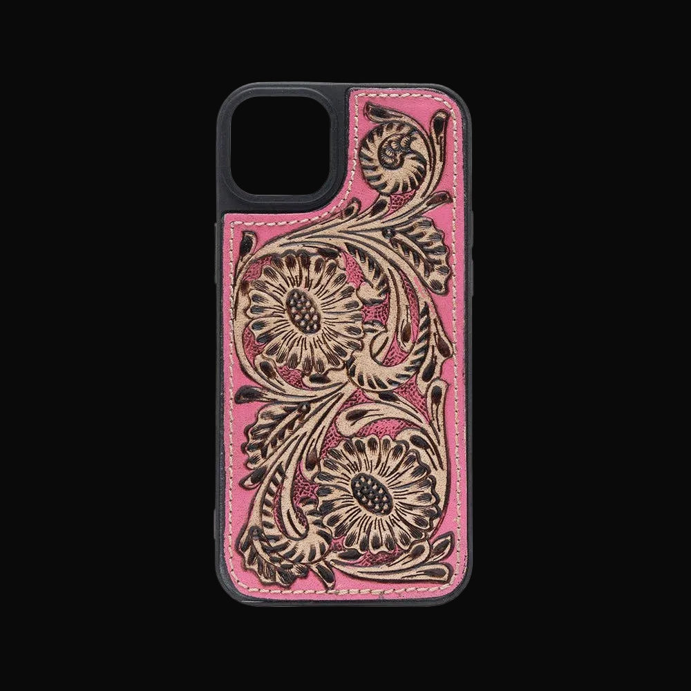 Eagle’s Nest Phone Case for iPhone 15 Plus: Hand-Tooled