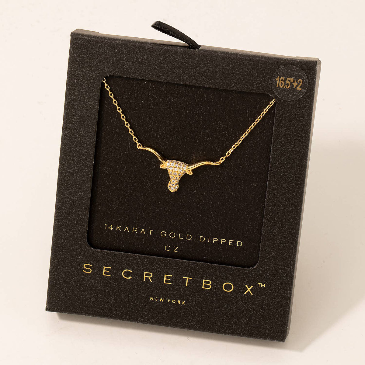 Fame Accessories Stud Bull Head Pendant Necklace