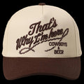 That's Why I'm Here Cowboys & Beer Embroidery Two-Tone Cap
