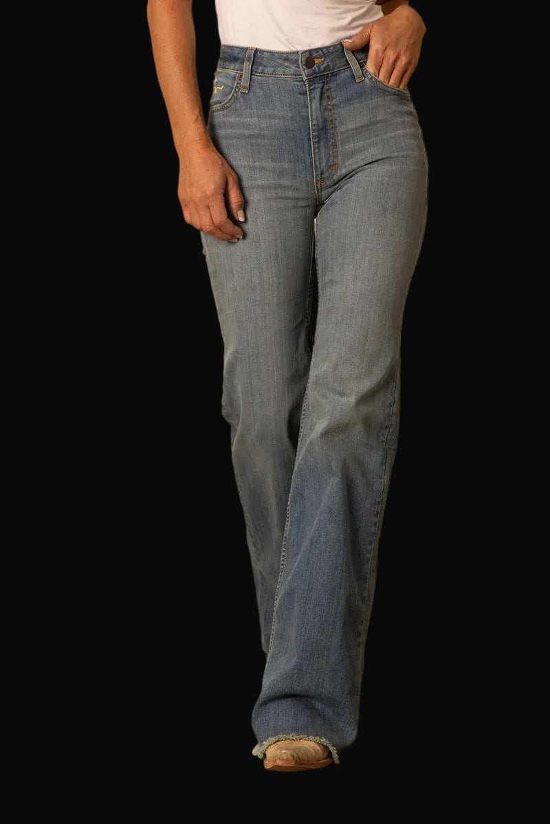 Kimes Ranch Womens Olivia Jeans: Blue and Dark Wash