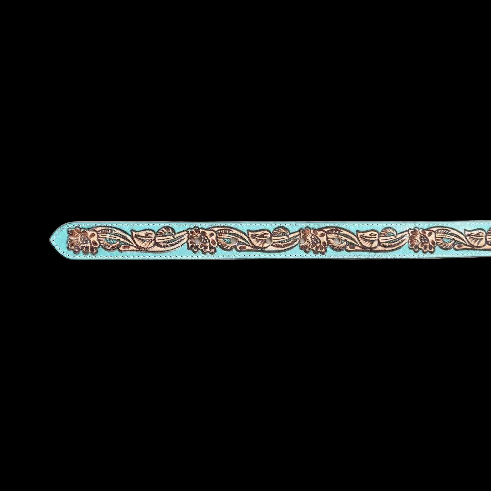 Jenson Hill Kid's Belt In Turquoise: Turquoise