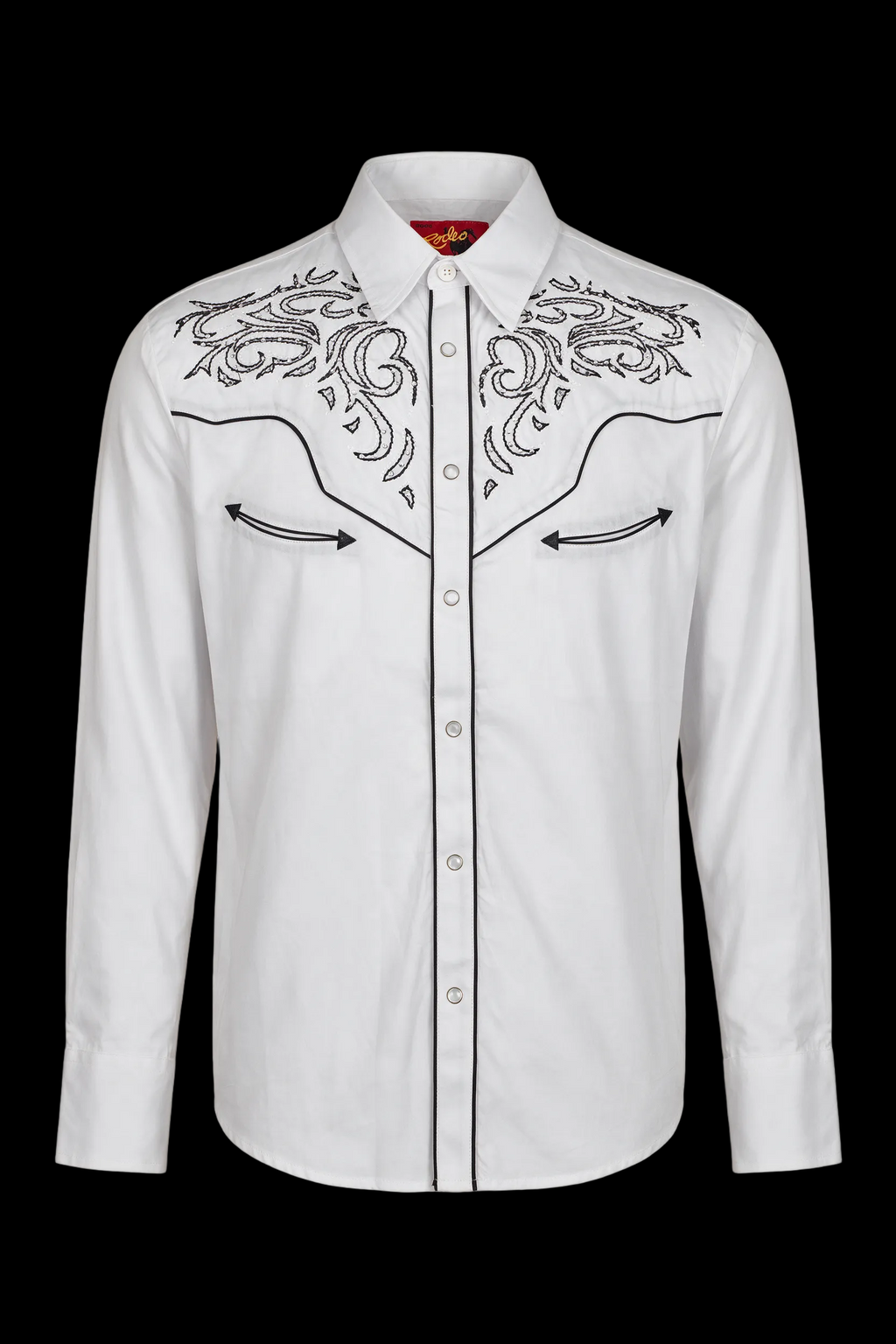 Rodeo Clothing Mens Western Cowboy Diamond Studded Embroidery Shirt