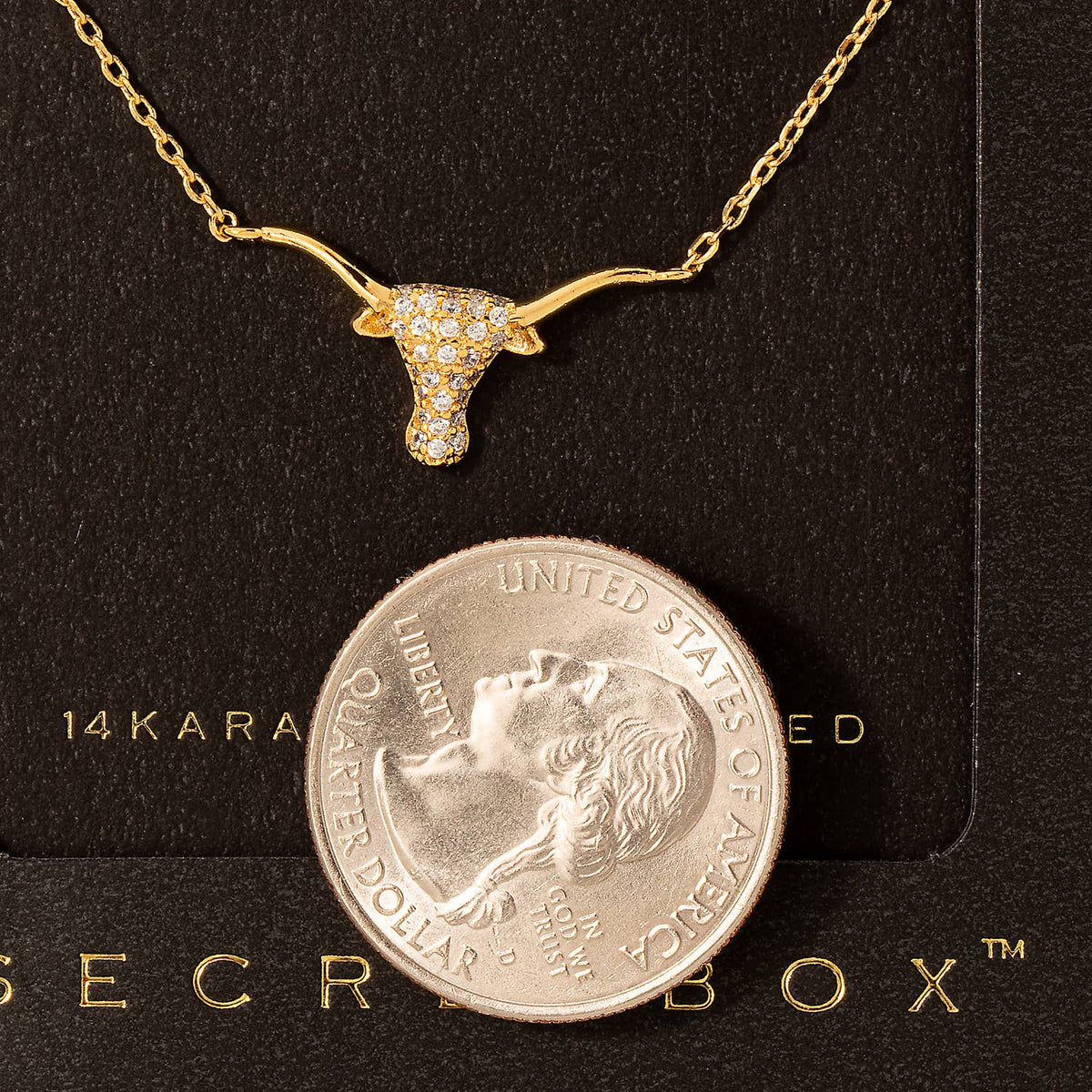 Fame Accessories Stud Bull Head Pendant Necklace