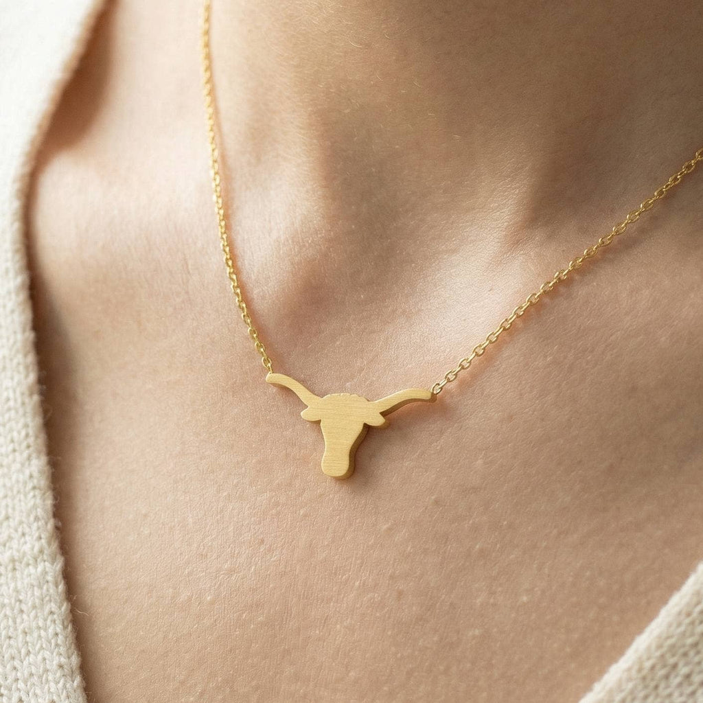 Bull Head Pendant Necklace