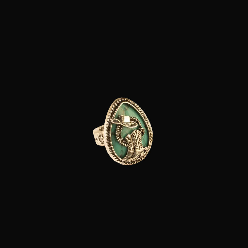 High Noon Hat Ring in Turquoise: Turquoise