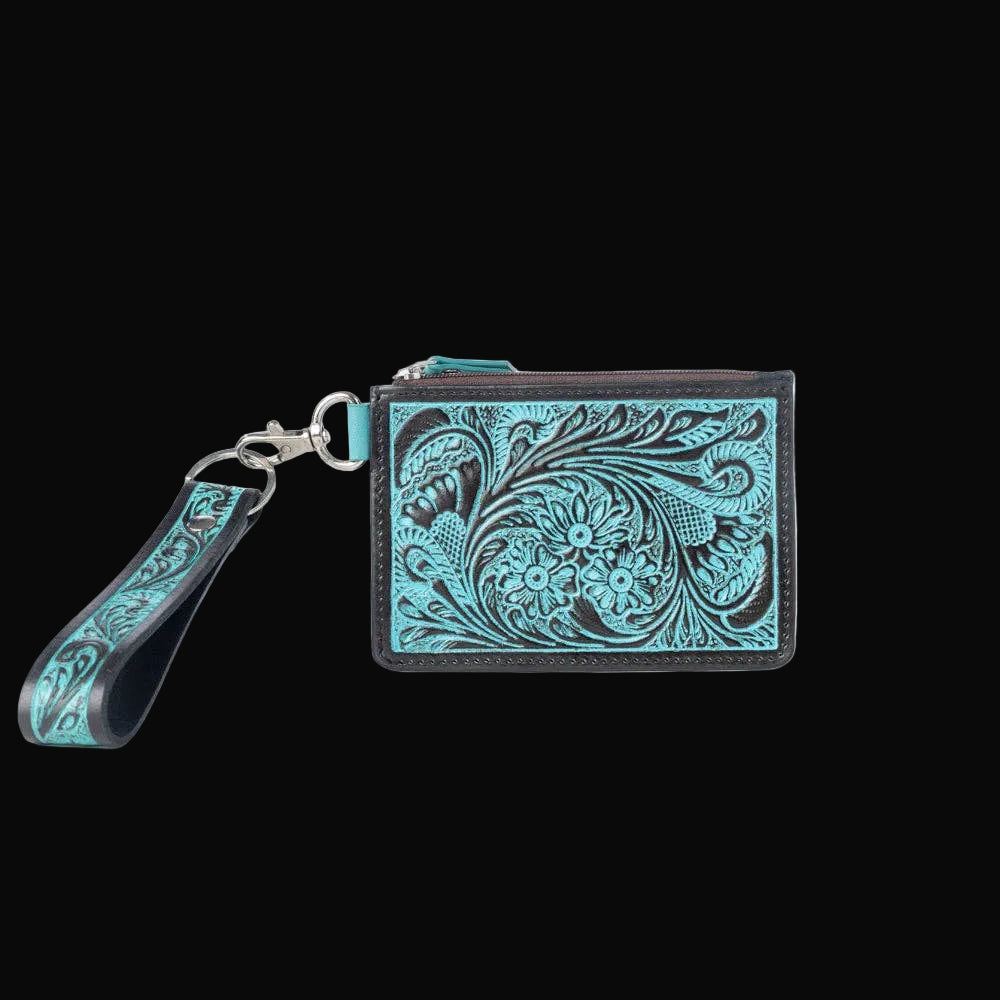 Pride of Prickly Pears Credit Card Holder In Turquoise