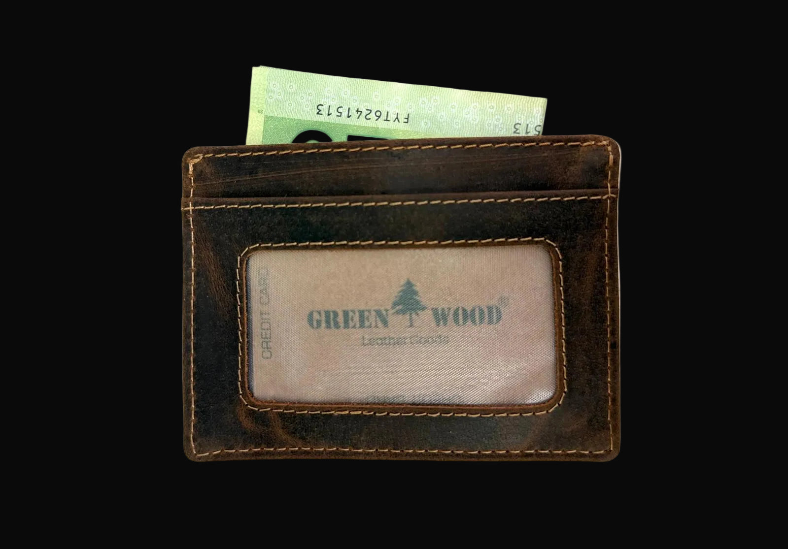 Greenwood Leather Card Case - Sandal