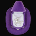 Western Express Galloping Horse Necklace in Cowboy Hat Gift Box