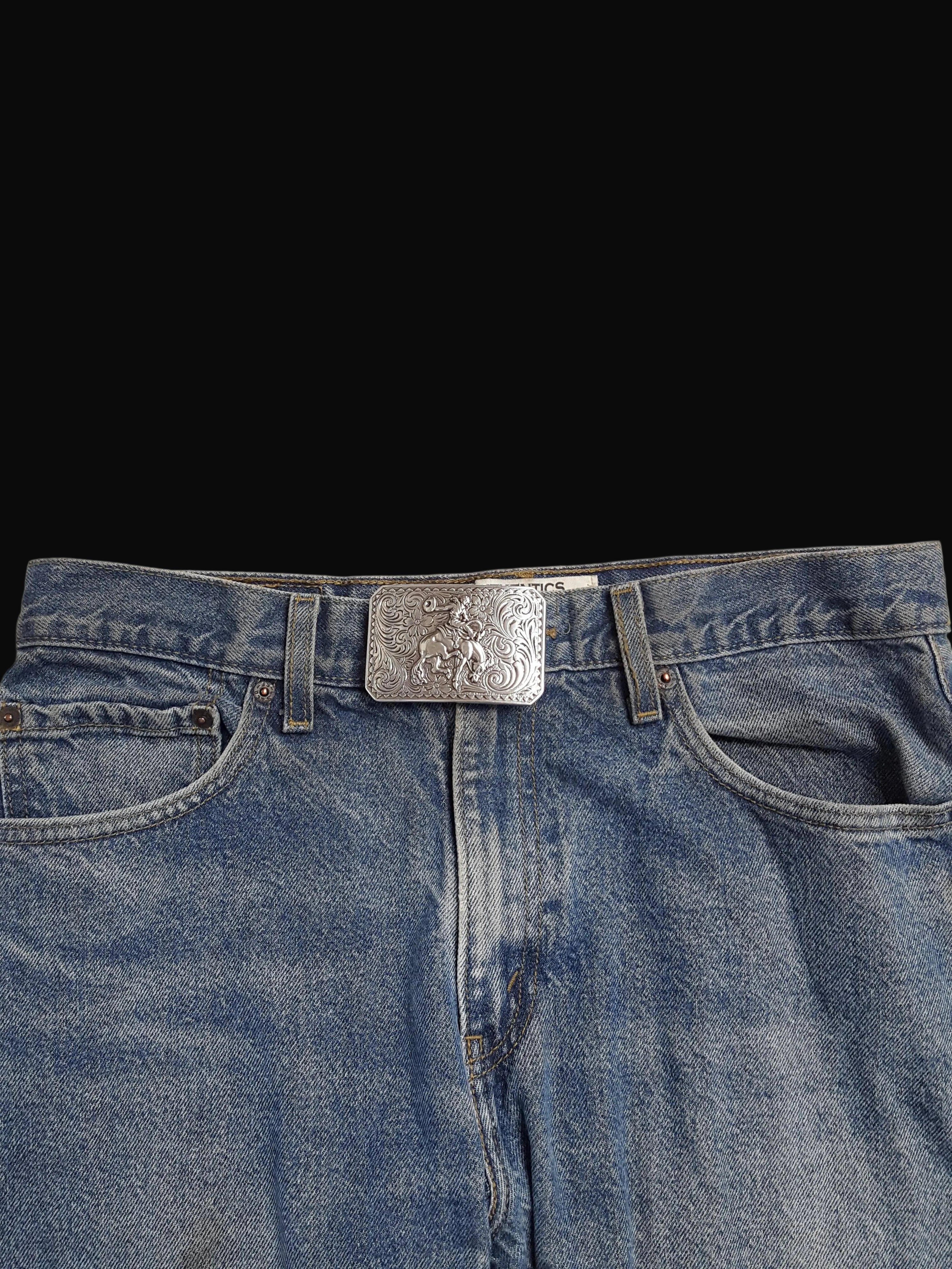 Axesoria West Western Silver Rodeo Belt Buckle