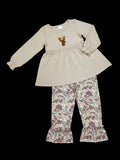 Sassy Kids Palace Girls Deer Appliqué Camouflage Set