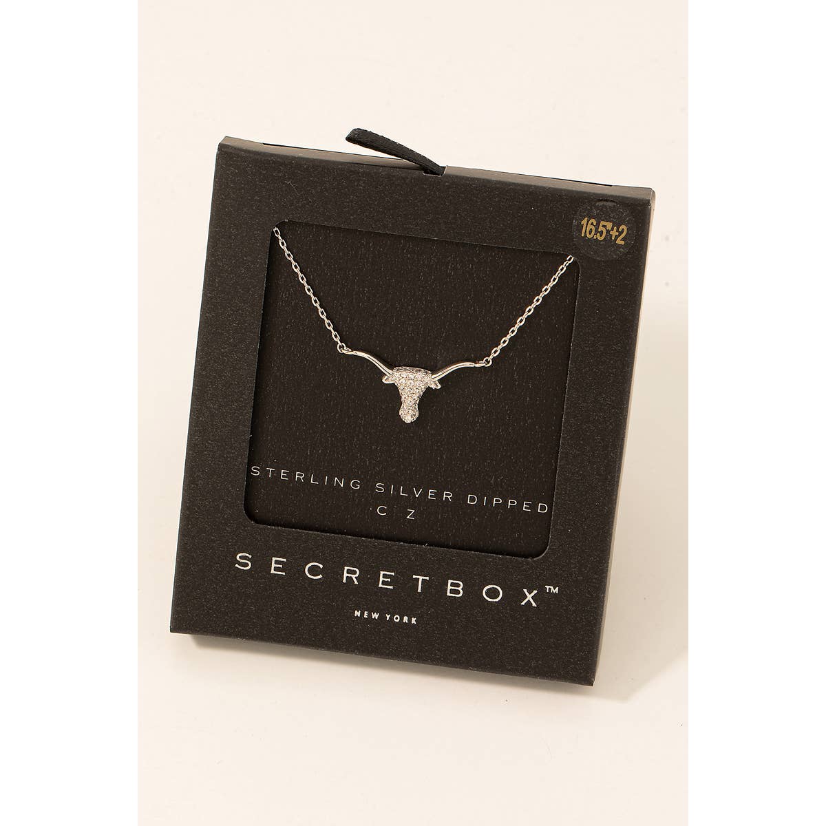 Fame Accessories Stud Bull Head Pendant Necklace